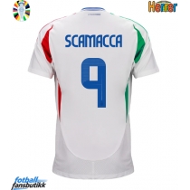 Italia Gianluca Scamacca #9 Bortedrakt EM 2024 Kortermet